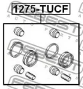 Ремкомплект суппорта тормозного переднего FEBEST 1275-TUCF