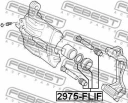 Ремкомплект суппорта тормозного переднего FEBEST 2975-FLIF
