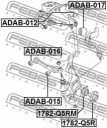 Сайленблок переднего нижнего рычага FEBEST ADAB-015