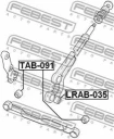 Сайленблок переднего рычага FEBEST LRAB-035
