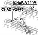 Сайленблок передний переднего рычага FEBEST CHAB-V200S