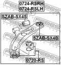 Сайленблок передний переднего рычага FEBEST SZAB-SX4S