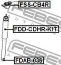 Сайленблок заднего амортизатора FEBEST FDAB-036