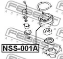 Опора переднего амортизатора(elec-susp) FEBEST NSS-001A