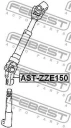 Вал карданный рулевой верхний FEBEST AST-ZZE150
