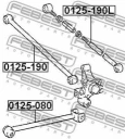 Тяга задняя поперечная регулируемая FEBEST 0125-190L