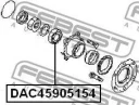 Подшипник ступичный задний (45x90x51x54) FEBEST DAC45905154