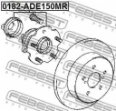 Ступица задняя FEBEST 0182-ADE150MR