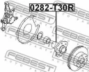 Ступица задняя без подшипника FEBEST 0282-T30R