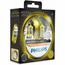 Лампа галогенная Philips Color Vision H4 (P43t) 12V 60/55W, 12342CVPYS2, 2 шт