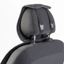 Накидка на сиденье алькантара черный "AUTOPROFI" (прострочка ромб, противоскользящая подкладка) (2 ш
