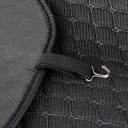Накидка на сиденье алькантара черный "AUTOPROFI" (прострочка ромб, противоскользящая подкладка) (2 ш