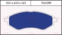 Колодки тормозные дисковые передние CHEVROLET Aveo/Cobalt 03-> DAEWOO Kalos 02-> TMI TATSUMI TCA1099