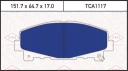 Колодки тормозные дисковые передние HONDA Accord 08-> TMI TATSUMI TCA1117