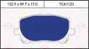 Колодки тормозные дисковые передние TOYOTA Avensis Verso 01-> TMI TATSUMI TCA1123