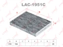 Фильтр салона угольный LYNXauto LAC-1951C