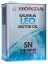 Моторное масло Honda Ultra LEO 0W-20 синтетическое 4 л