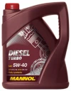 Моторное масло Mannol 7904 Diesel Turbo 5W-40 синтетическое 5 л
