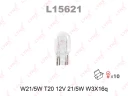 Лампа подсветки LYNXauto L15621 W21/5W (W3x16q) 12В 21/5Вт 1 шт