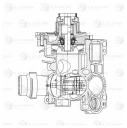 Насос водяной для а/м VW GOLF VI (08-)/PASSAT B6 (05-) 1.8TSI/2.0FSI (В СБО Luzar lwp1836