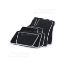 Коврики салона Chevrolet Lacetti, Daewoo Gentra материал EVA черный, окантовка серая "CS-20"