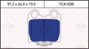 Колодки тормозные дисковые задние LEXUS GS/IS 97-> TMI TATSUMI TCA1038