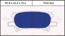 Колодки тормозные дисковые задние LEXUS RX 03-> TMI TATSUMI TCA1243
