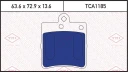 Колодки тормозные дисковые задние MERCEDES W202/W210 96-> TMI TATSUMI TCA1185