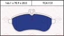 Колодки тормозные дисковые передние MERCEDES W204 07-> TMI TATSUMI TCA1131