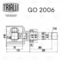 ШРУС внутренний правый TRIALLI GO2006
