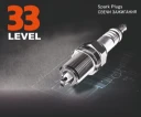Свеча зажигания 33 Level АУ14 ДВРМ на ВАЗ-2112, ГАЗель 405 Евро-3 16 клап., 1 шт