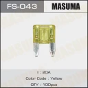 Предохранитель флажковый mini 20А Masuma FS-043
