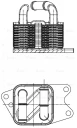 Радиатор масл. для а/м vw polo (09-)/skoda rapid (12-) 1.6i [cfna] at (loc 1817) Luzar LOC1817