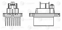 Резистор электровентилятора отопления Luzar LFR 1027