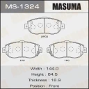Колодки тормозные дисковые Masuma MS-1324