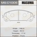 Колодки тормозные дисковые Masuma MS-C1005