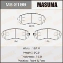 Колодки тормозные дисковые Masuma MS-2199