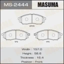 Колодки тормозные дисковые Masuma MS-2444