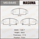 Колодки тормозные дисковые Masuma MS-8445