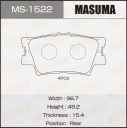 Колодки тормозные дисковые Masuma MS-1522