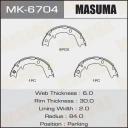Колодки стояночного тормоза Masuma MK-6704