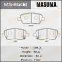 Колодки тормозные дисковые Masuma MS-8506