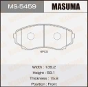 Колодки тормозные дисковые Masuma MS-5459