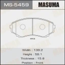 Колодки тормозные дисковые Masuma MS-5459