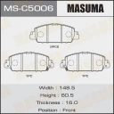 Колодки тормозные дисковые Masuma MS-C5006