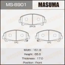 Колодки тормозные дисковые Masuma MS-8901