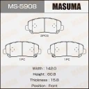 Колодки тормозные дисковые Masuma MS-5908