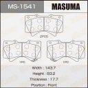 Колодки тормозные дисковые Masuma MS-1541
