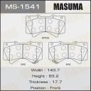 Колодки тормозные дисковые Masuma MS-1541