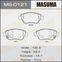 Колодки тормозные дисковые Masuma MS-0121